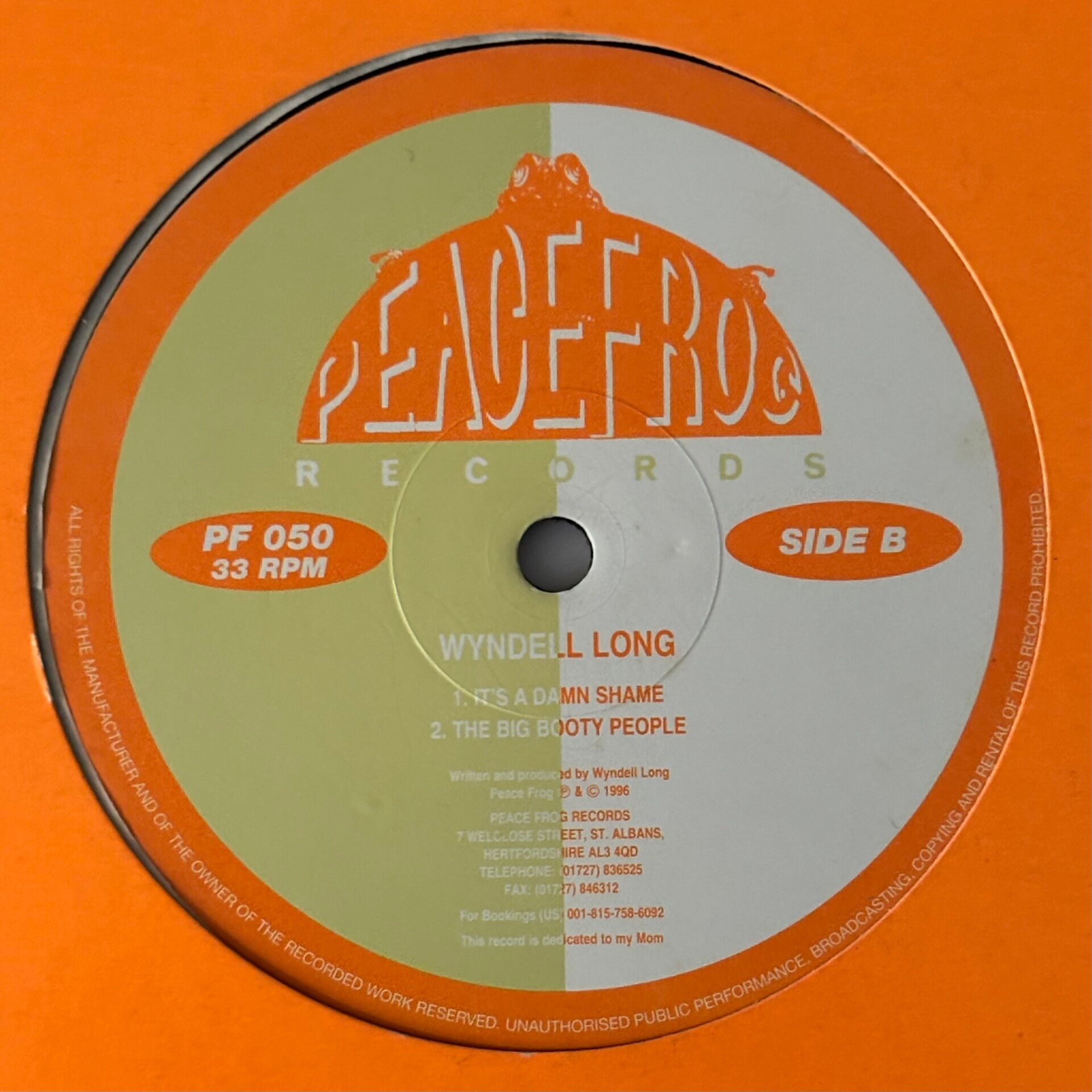 Wyndell Long - She Heard Me Cry (Peacefrog 1996)