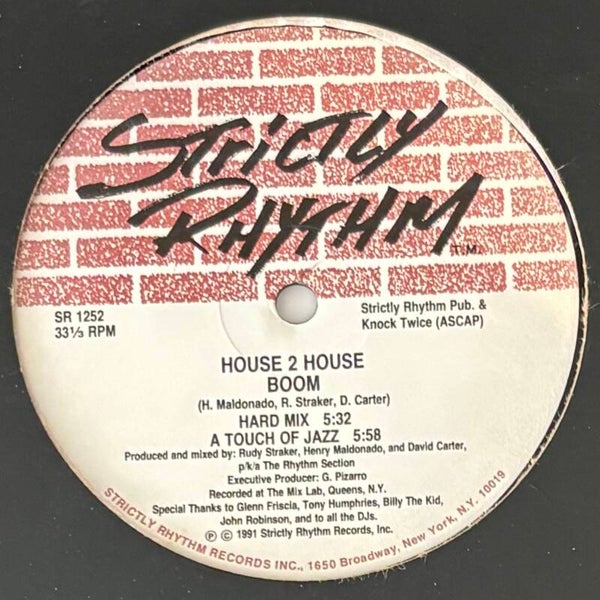 House 2 House - Boom (Strictly Rhythm 1991)