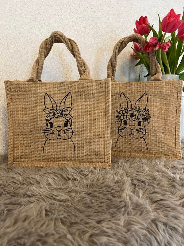 Jutetasche - Osterhase