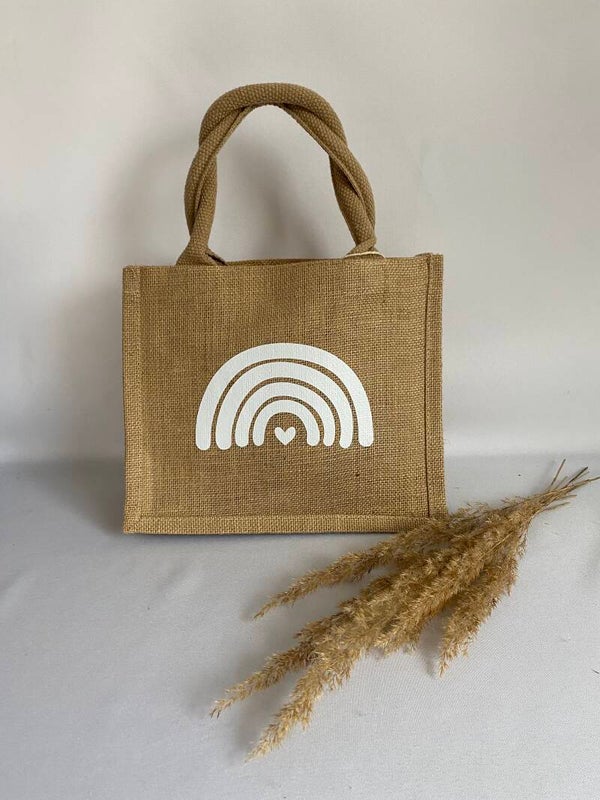 Jutetasche - Regenbogen