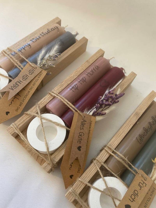 Kerzenset - zweier mit Ständer