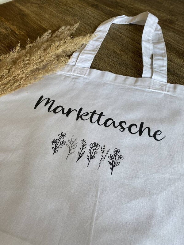 Shopper - Markttasche mit Blumen