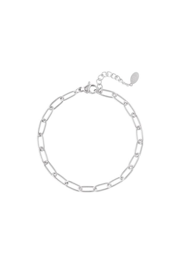 Winter-Armband: Schakelarmband basic Stainless Steel