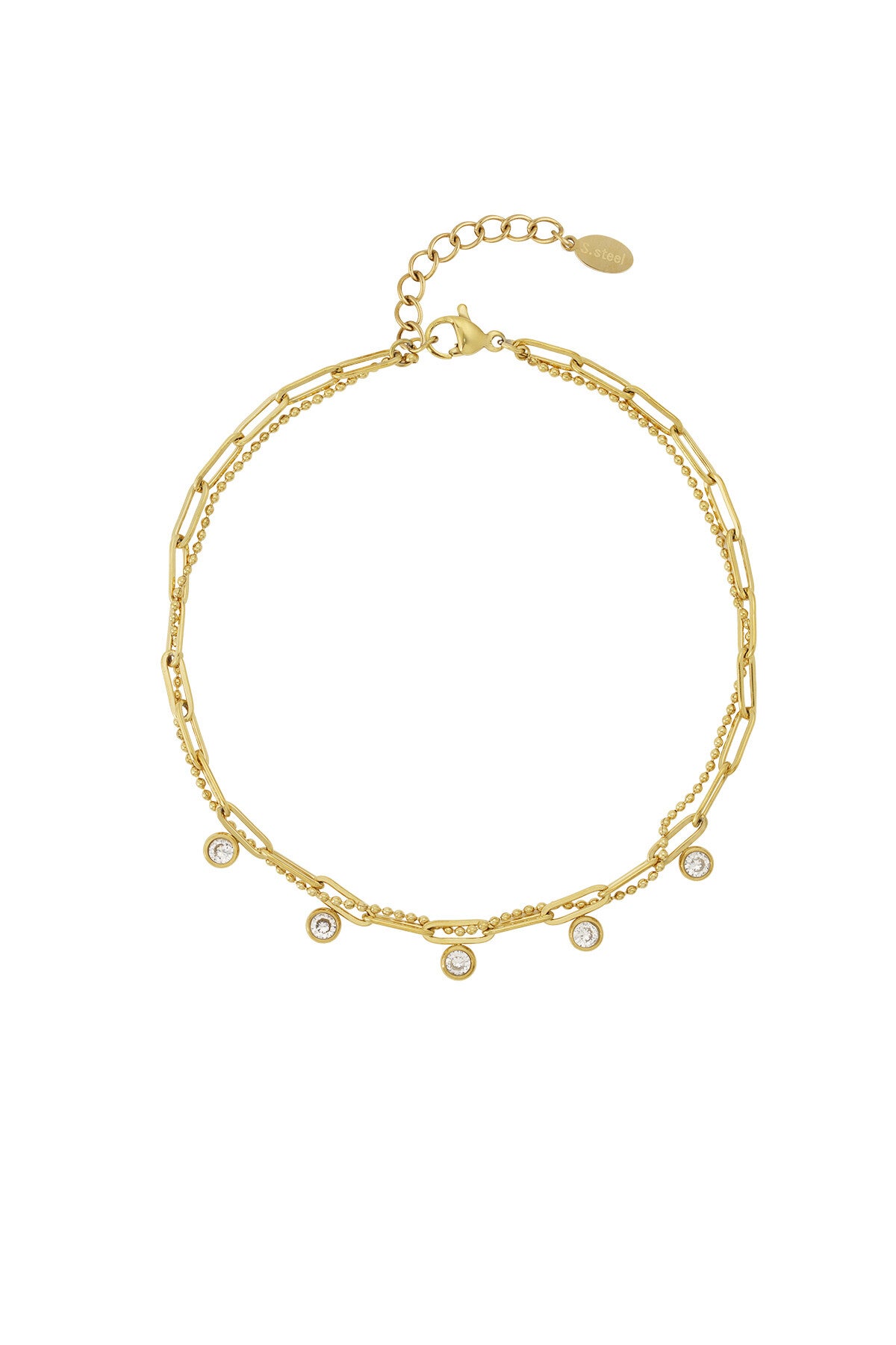 Voetbandje: Sparkelende chain