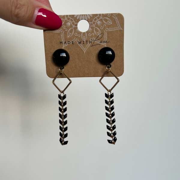 Herfst26-oorbel: Ketting