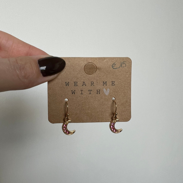 Herfst26-oorbel: Maan