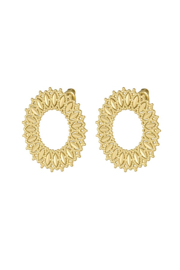 Sales: Zon statement oorbellen - goud