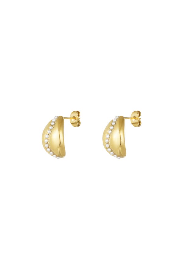 Oorbelle sweet pearl - goud