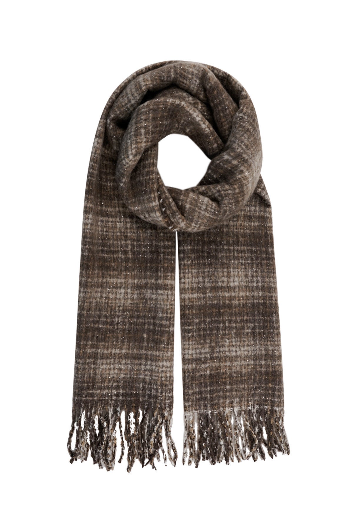 Sales: Sjaal Checked Warm Winter - black multi