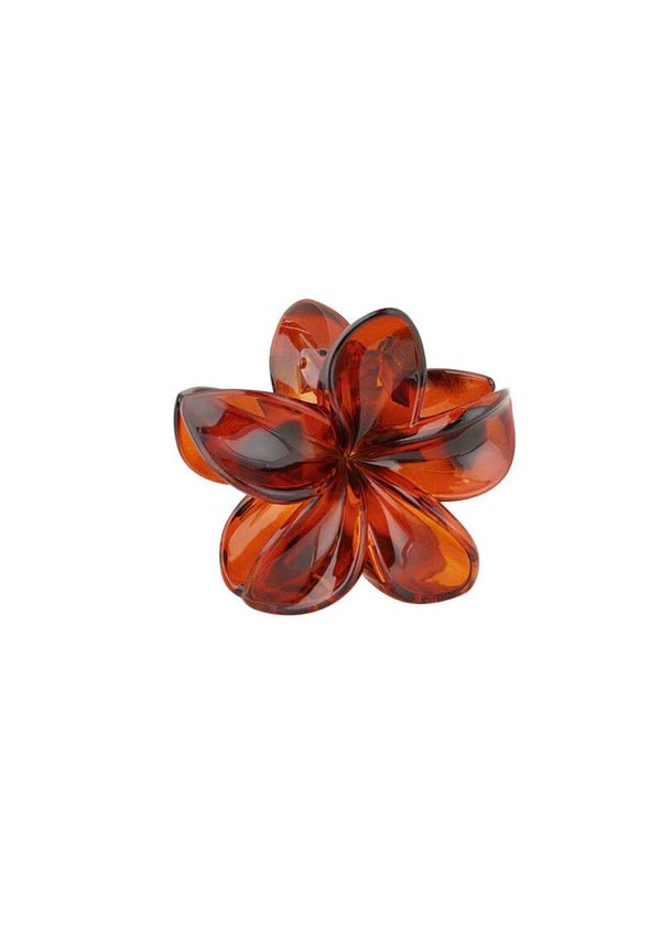 Haarspeld: Hawaïaanse bloem - rood