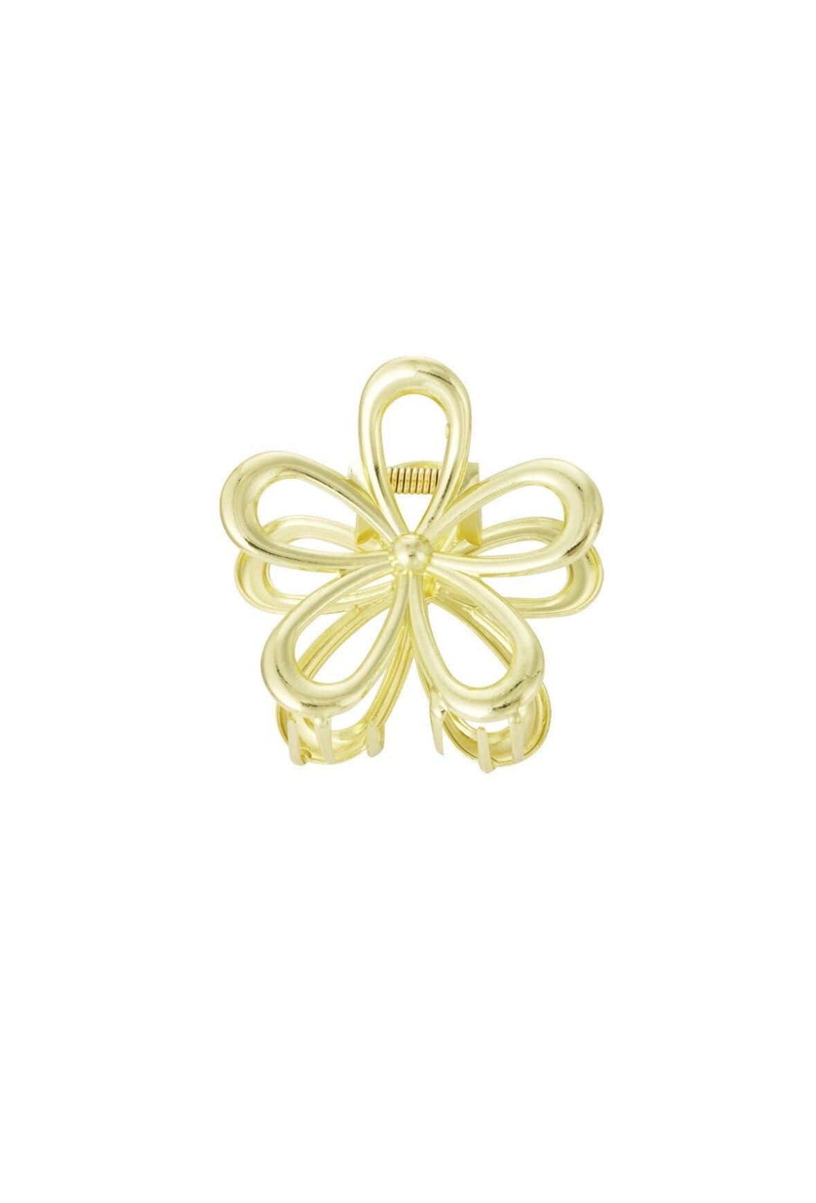Haarspeld: bloem goud