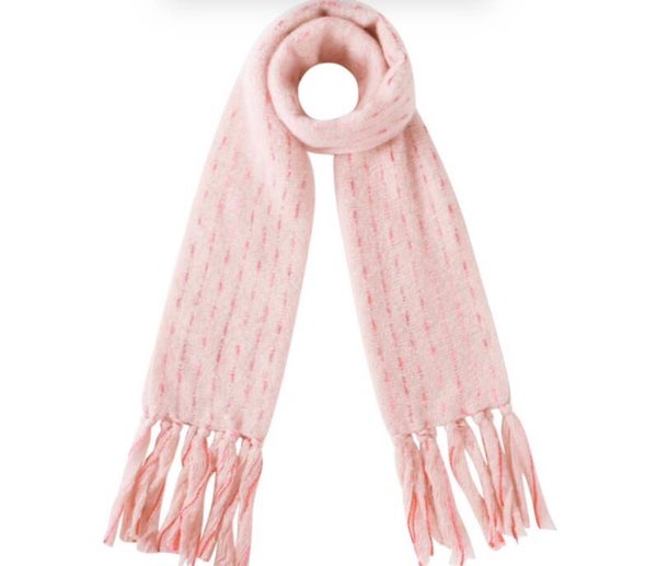 Sales: sjaal: Strip casual polyester roze