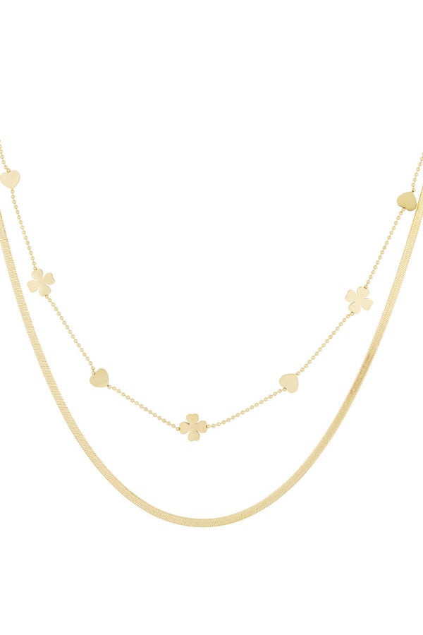 Summer-Ketting: Double clover - heart