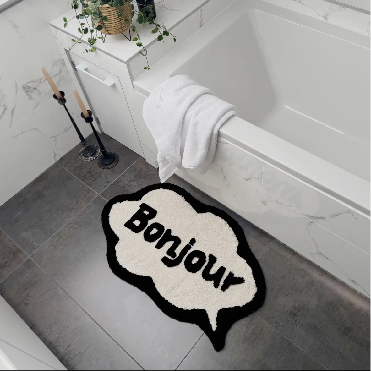 Bonjour Bath Mat