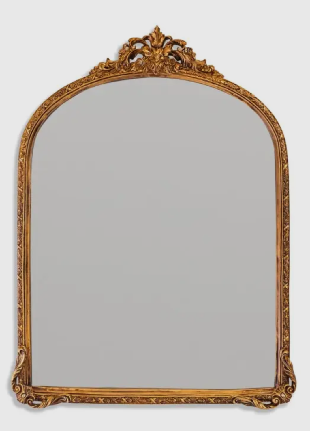 Antique Gold Ornate Arch Wall mirror
