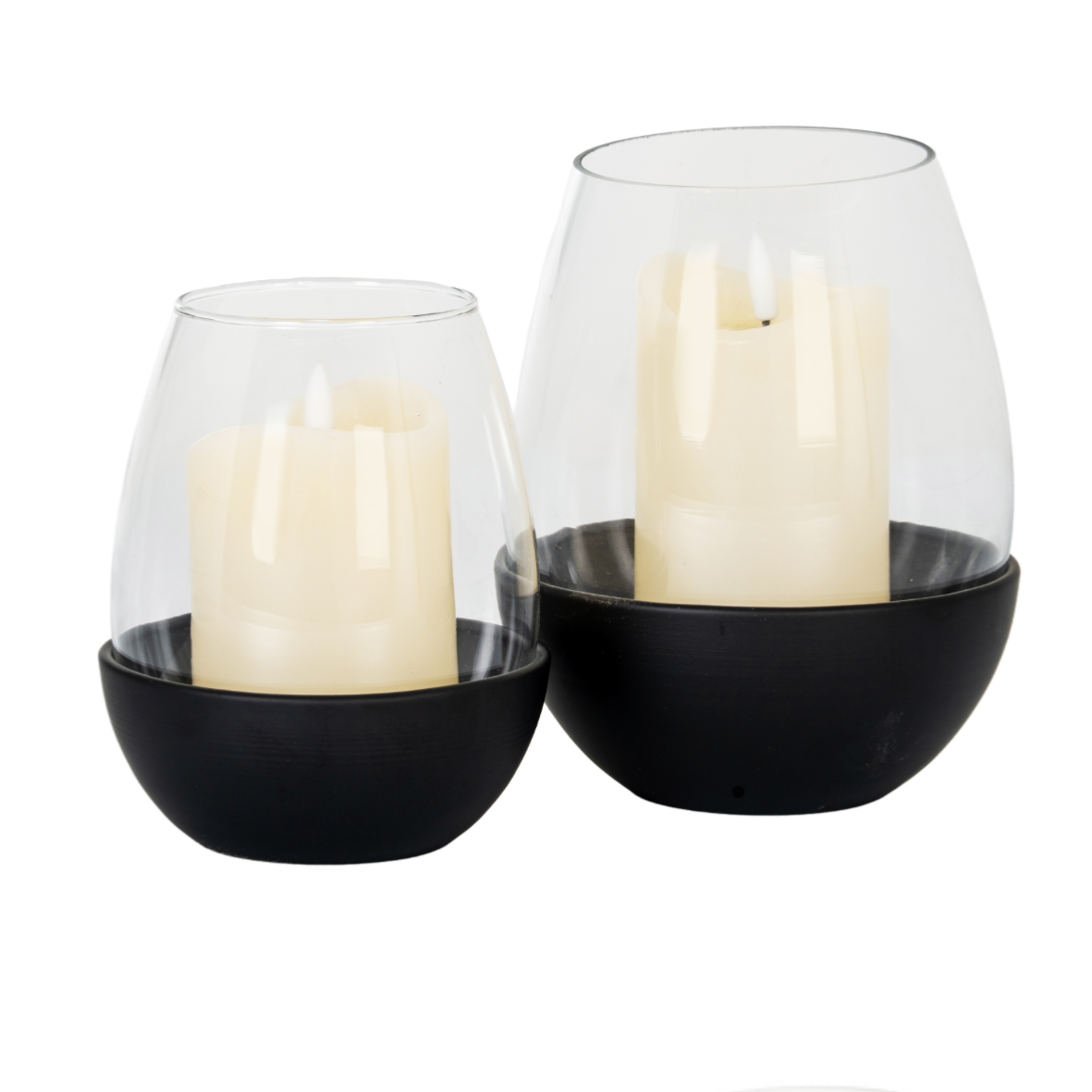 Neris Medium Candle Holder With Glass Goblet
