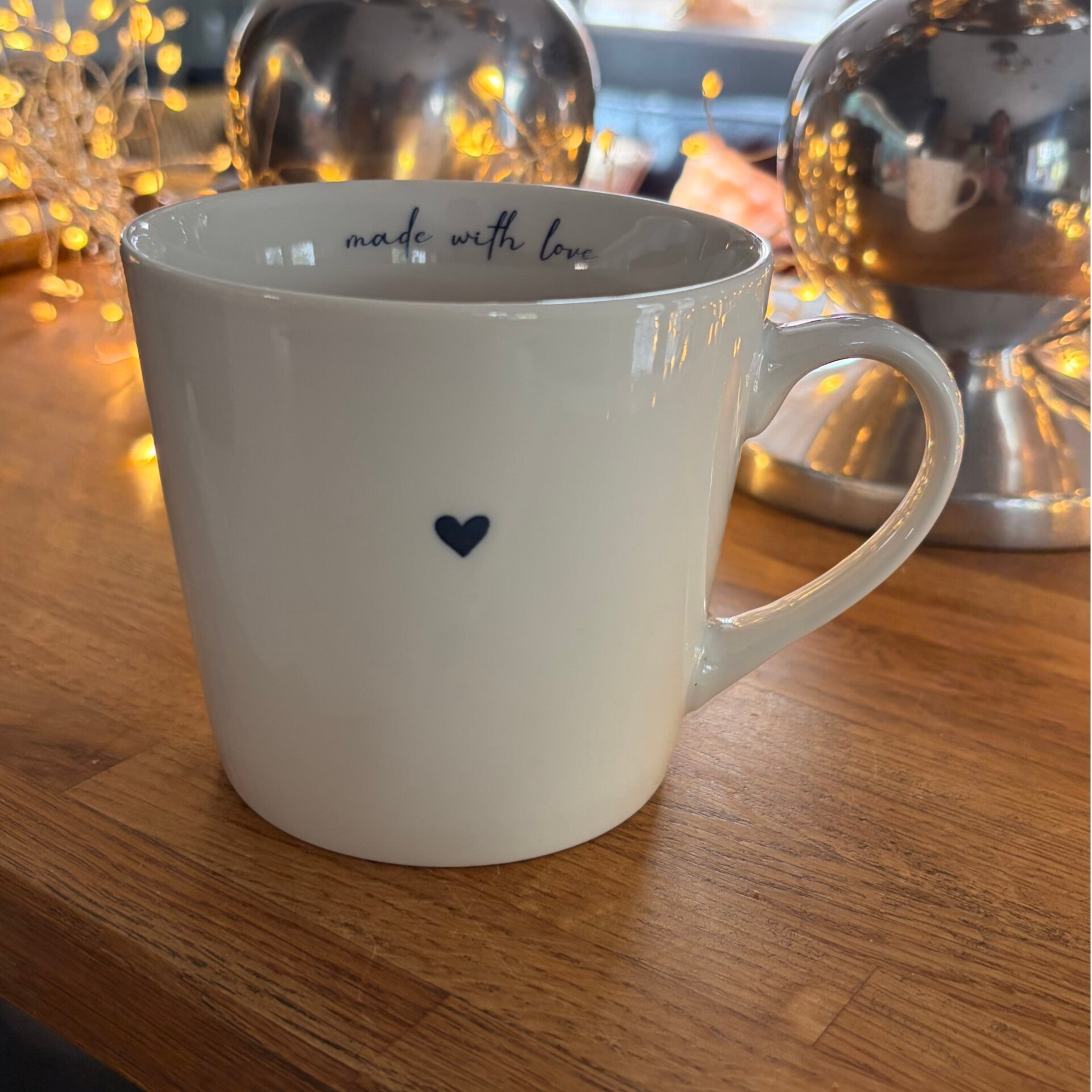 White Mug with heart