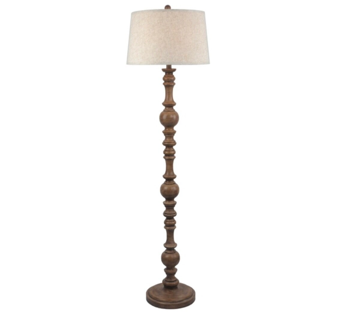 Seraphia Floor Lamp With Edged Linen Shade