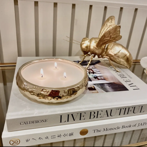 Aeolian 3 wick Gold scented candle