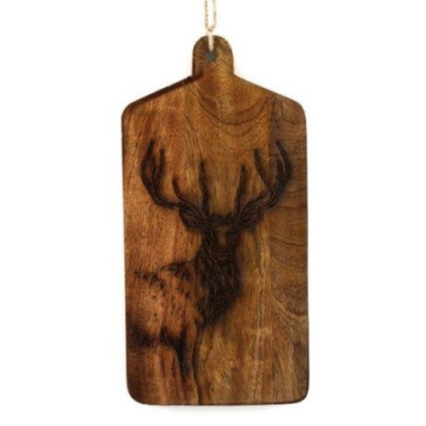 Engraved Stag Cheese Board 30cm