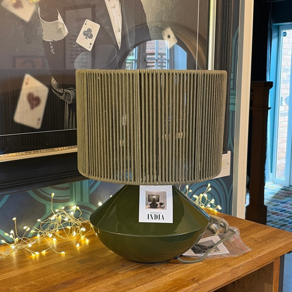 Forest Green table lamp