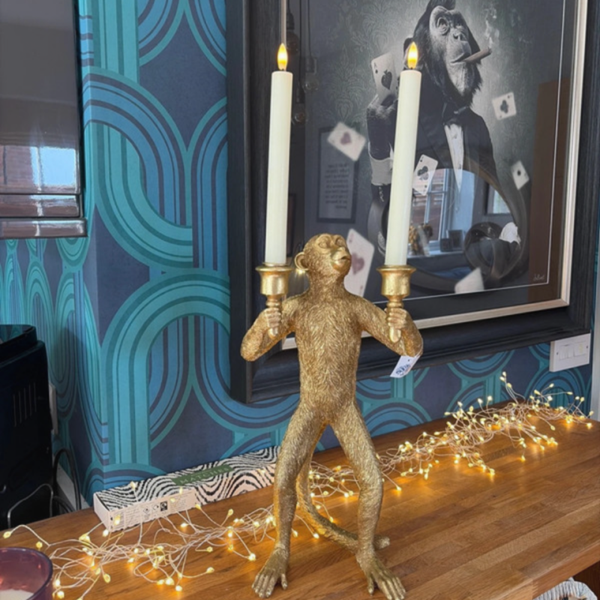Monkey candelabra