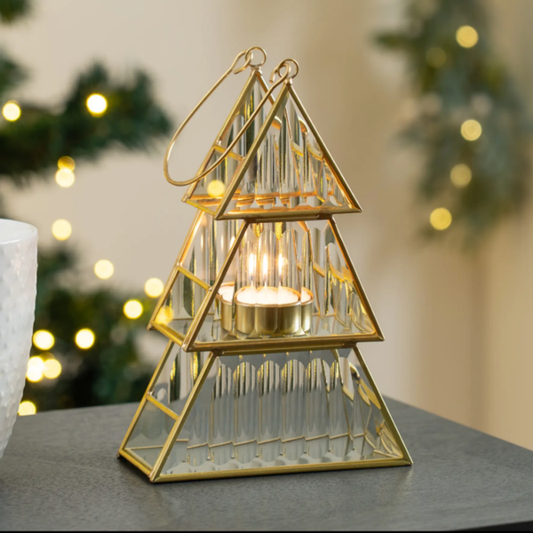 Gold Tree Candle Holder