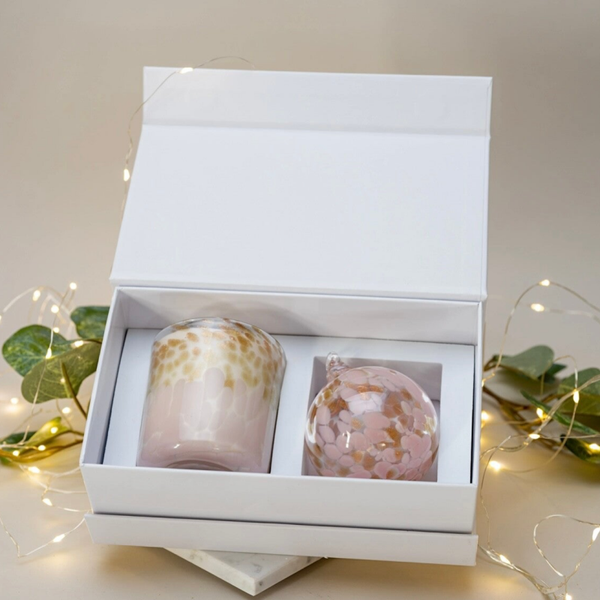 Bauble gift set: Pink and gold