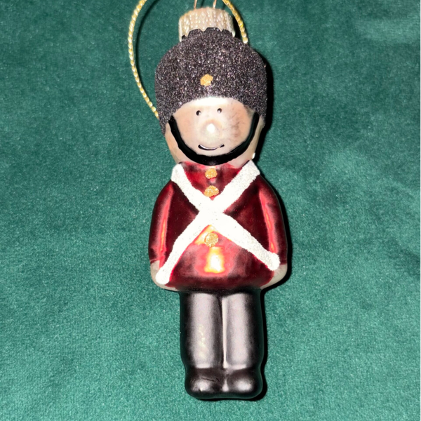 Glass tree bauble - soldier