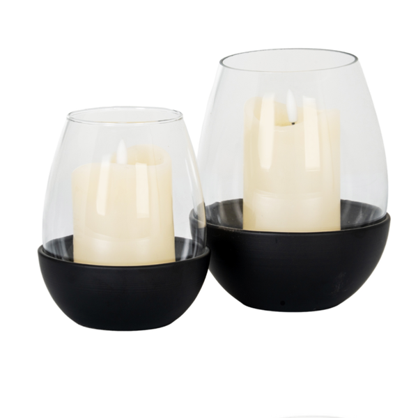 Neris Medium Candle Holder With Glass Goblet