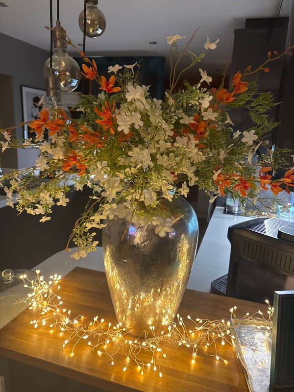 Orange Cymbidium Spray