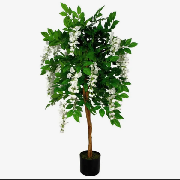 White Artificial Wisteria Tree