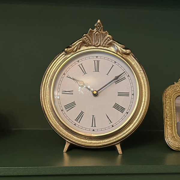 Gold mantle clock