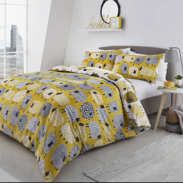Fusion Dotty Sheep Duvet Cover & Pillowcase Set