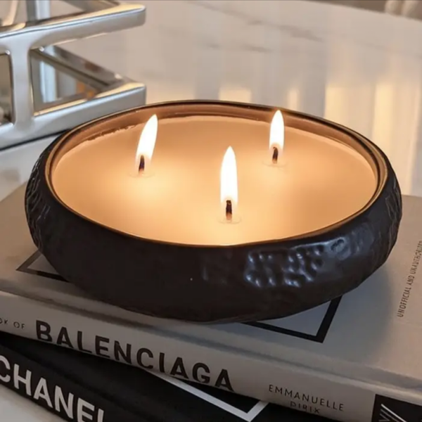 Aeolian 3 Wick Black Scented Candle