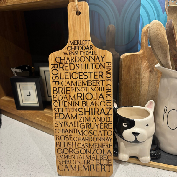 Cheese and Wine chopping board