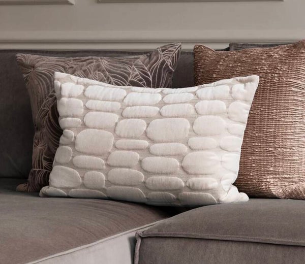 Boulder Embroidered Cushion Sunset