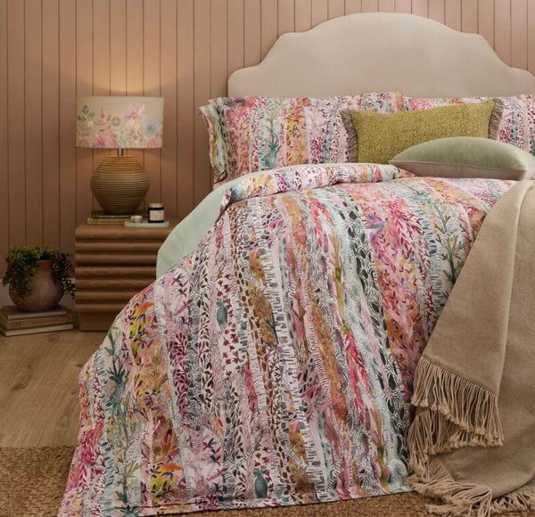 Whimsical Tale Printed Duvet Cover Set Blush