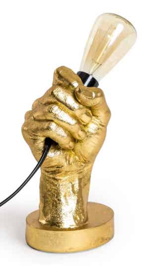 GOLD "HAND HELD" TABLE LAMP