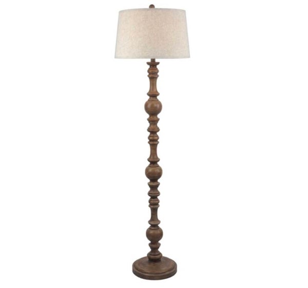 Seraphia Floor Lamp With Edged Linen Shade