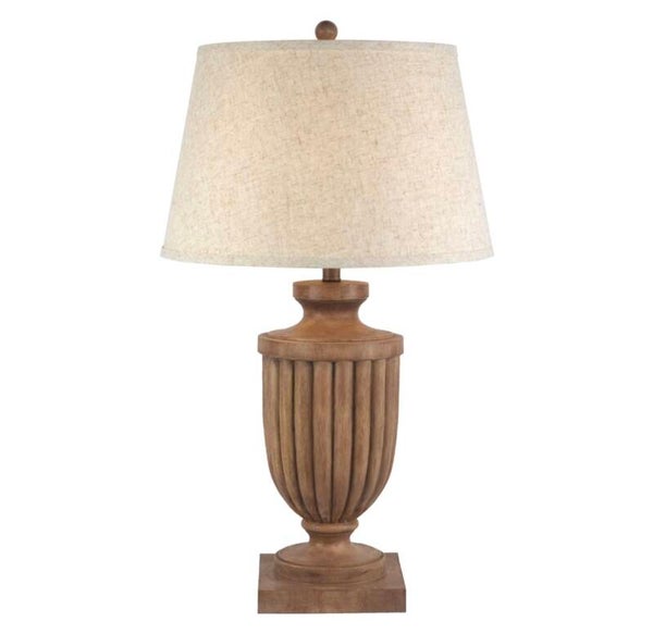 Tassora Table Lamp With Edged Linen Shade