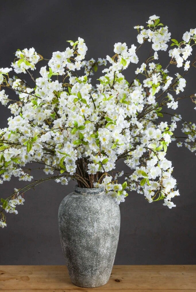 White Cherry Blossom Spray