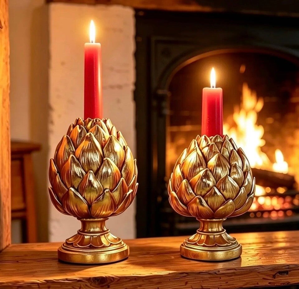 Artichoke Candle Holder - Set of 2