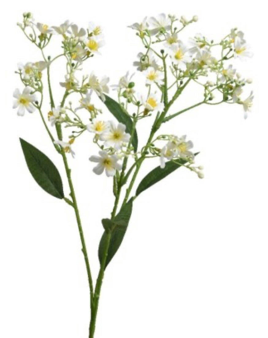 FLOWER JASMINE ON STEM DECORATION, 72CM