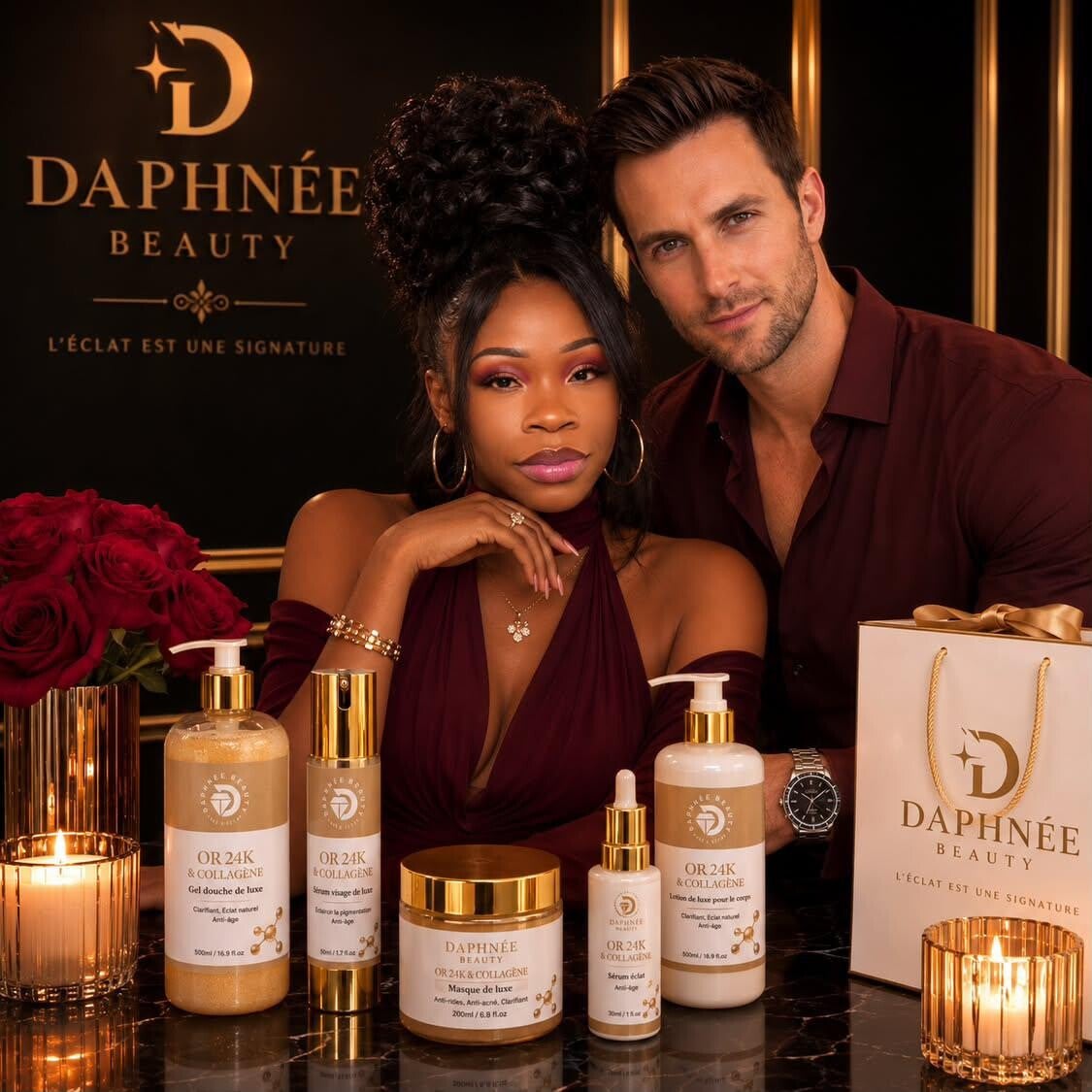 ENSEMBLE DE SOIN POUR LA PEAU 24K OR CORÉEN BIOLOGIQUE