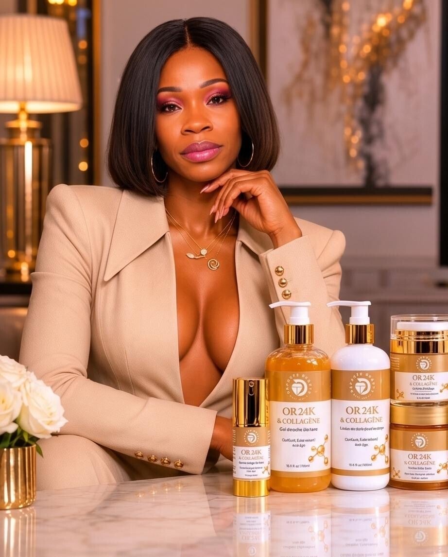 ENSEMBLE DE SOIN POUR LA PEAU 24K OR CORÉEN BIOLOGIQUE