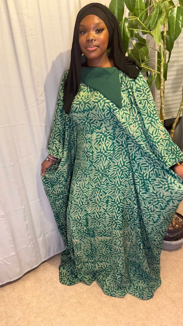 Robe adiré Assa col asymétrique