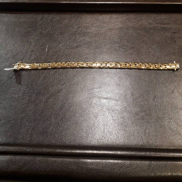 Flachpanzerarmband 14K Gold Unisex