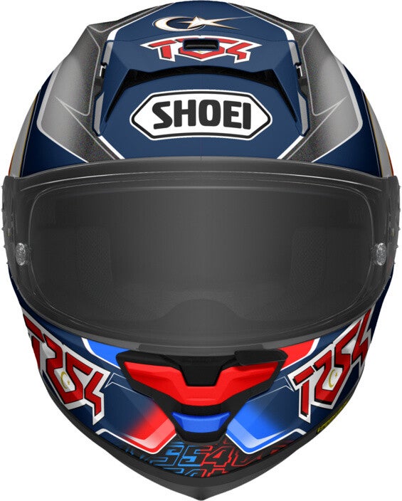 Casque intégrale X-Spirit Pro Toprak bleu-rouge-blanc