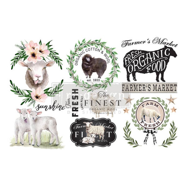 Re Design with Prima - Transfer Sweet Lamb